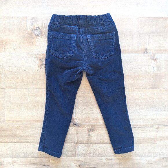 Mini Boden Pull-on Stretch College Navy Corduroy Pants - Size 3Y - Picture 3 of 6